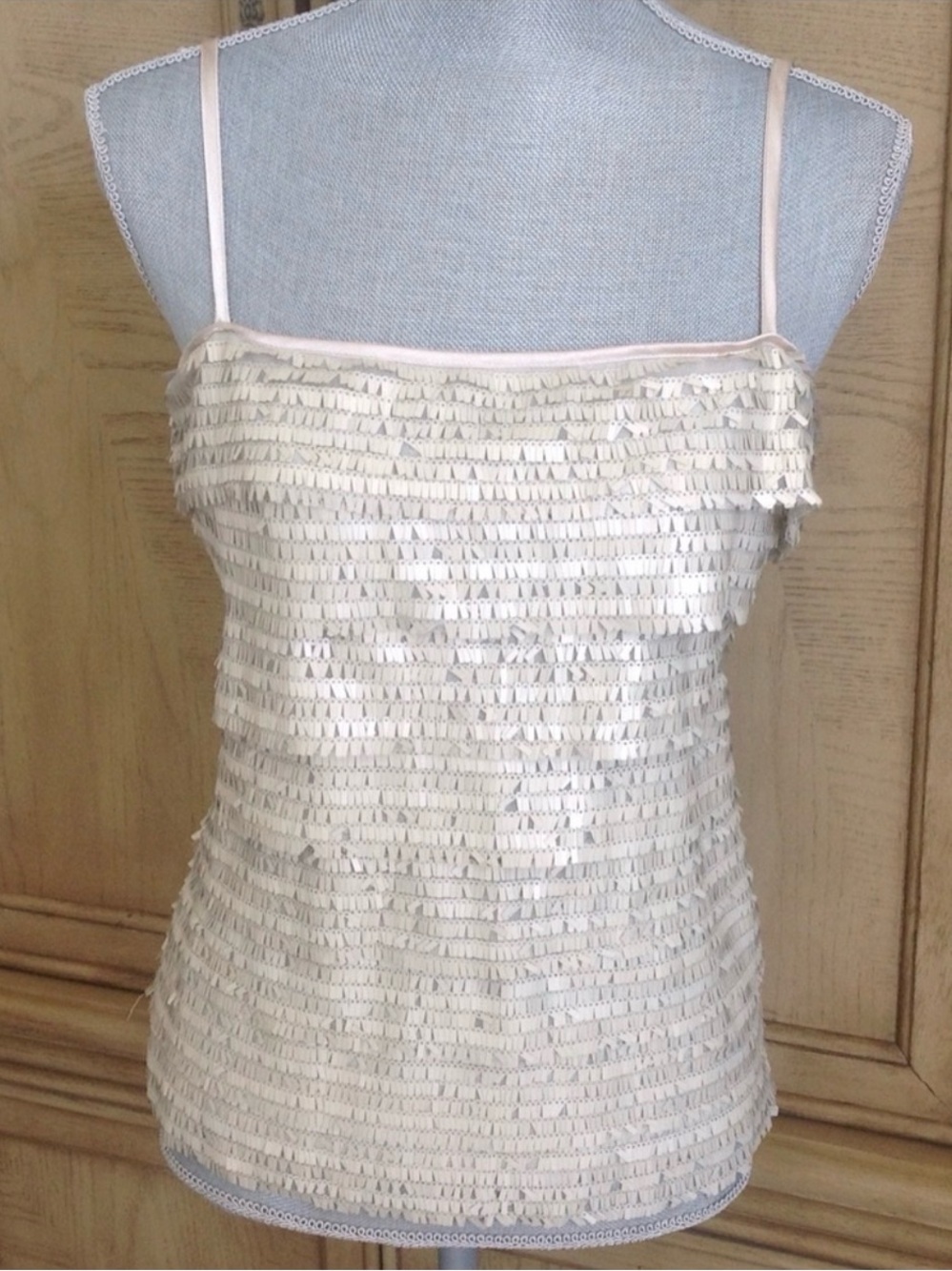 LOVE 21 Gold Sequin Strappy Camisole